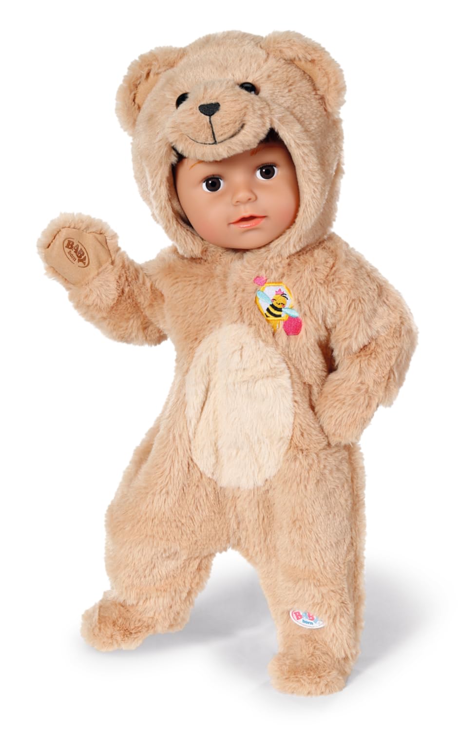 BABY born Bear Onesie - Fits 43cm Dolls | Super Soft Polyester | Ages 3+ 2