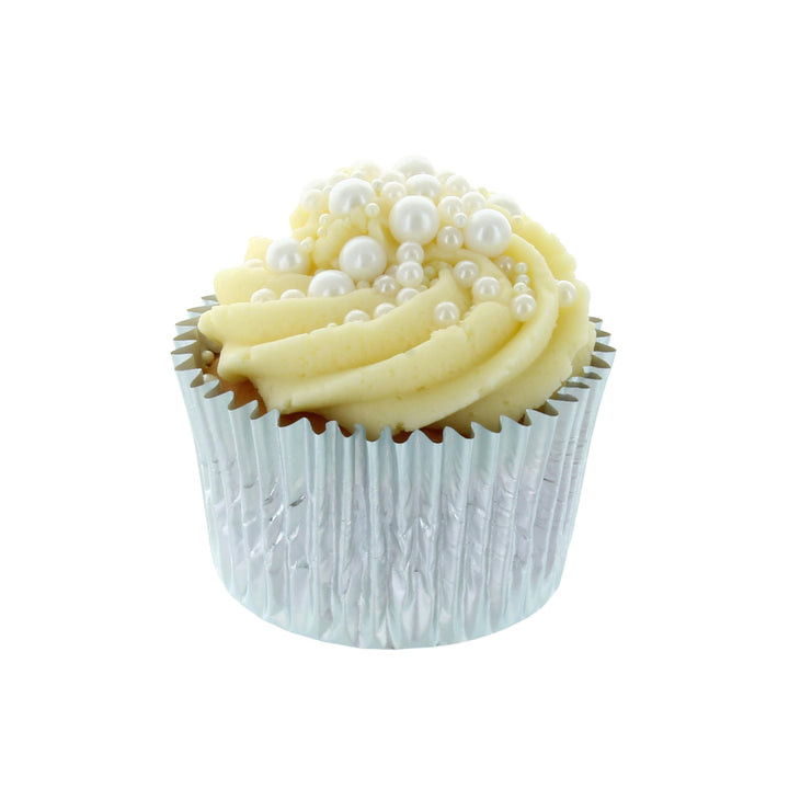 Baked with Love - White Pearl Sprinkles Mix | 100g Resealable Bottle | Mother of Pearl Sugar Balls for Cakes & Cupcakes