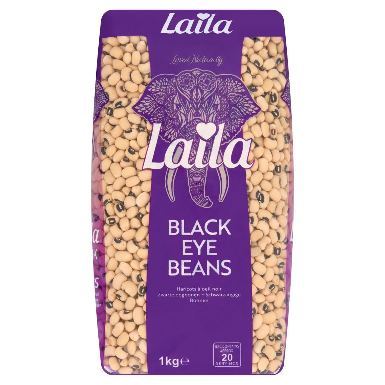 Laila - Black Eye Beans 1kg Pack 1
