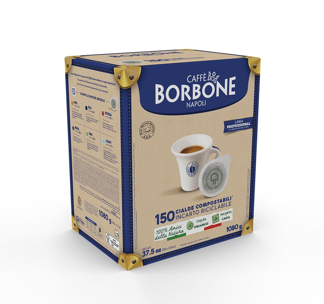 Caffè Borbone - Black Coffee Blend Compostable Pods (150 Pads, ESE 44 mm)