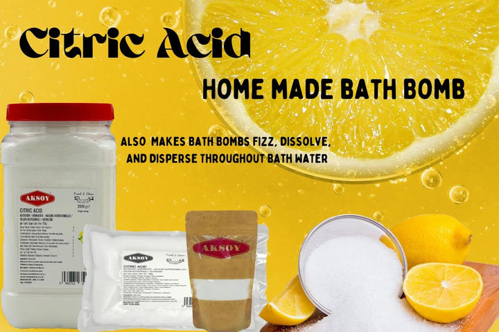 Aksoy - Citric Acid Food Grade 1.25kg | Non-GMO, Anhydrous, for Cleaning, Canning & Bath Bombs