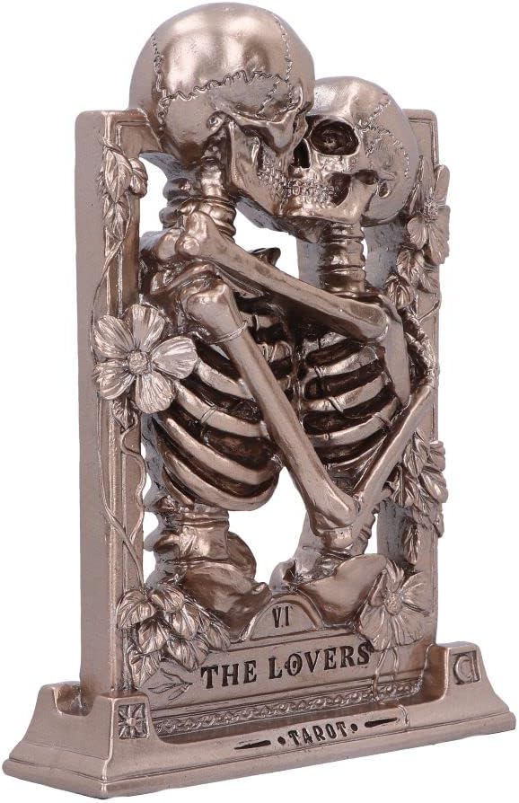 Nemesis Now The Lovers Skeleton Figurine - Gothic Bronze Resin Statue, 20.5cm