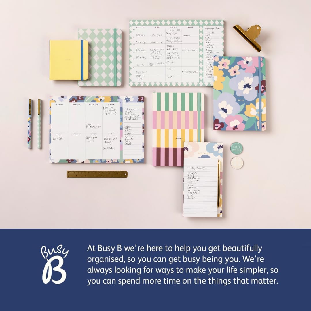 Busy B Multicoloured Floral Birthday Card Book - 13 Storage Pockets | Spiral-Bound | FSC Certified 4