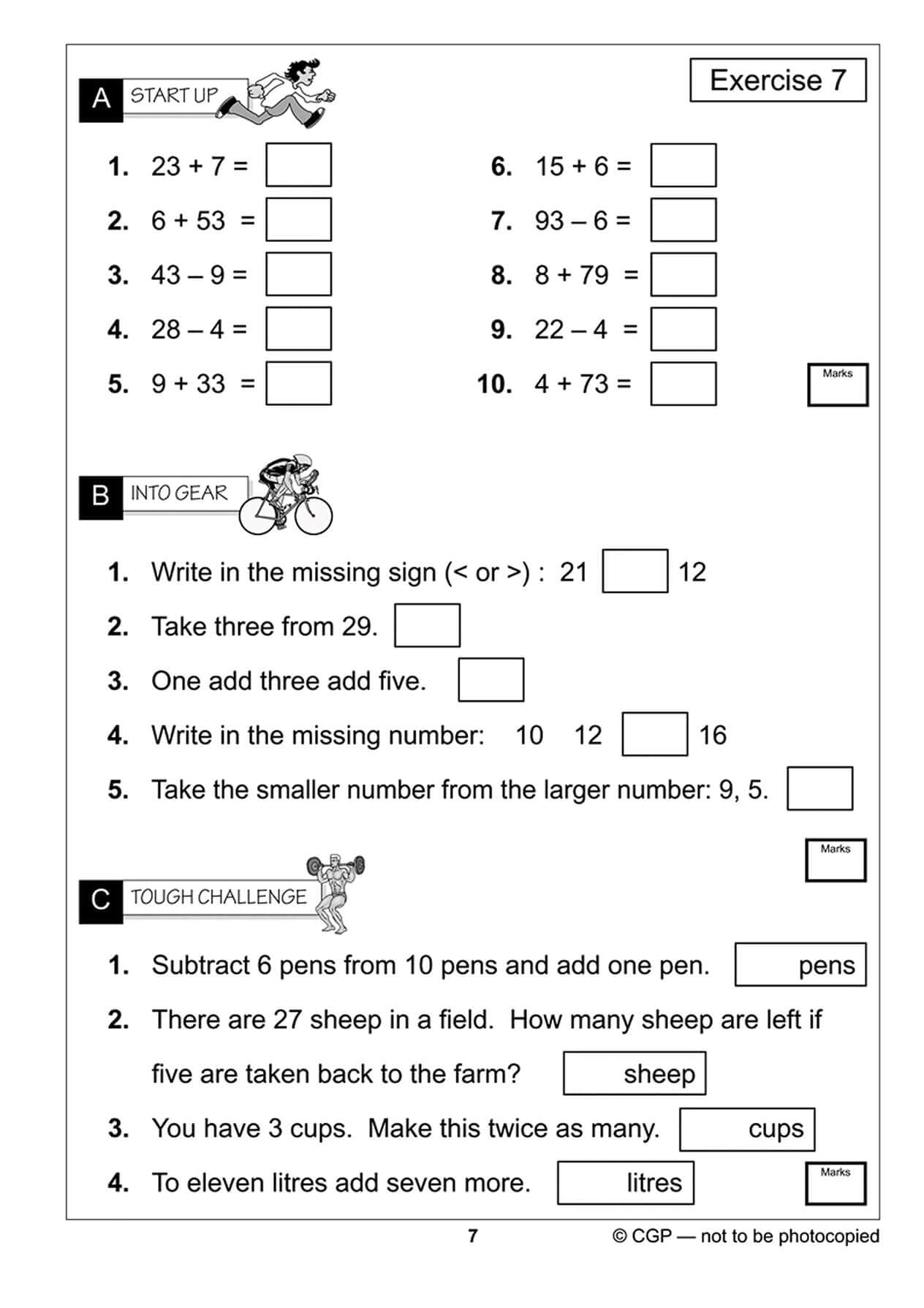 CGP KS1 Mental Maths Workout - Year 2 Study Aid | Ages 5-7 | Paperback 3