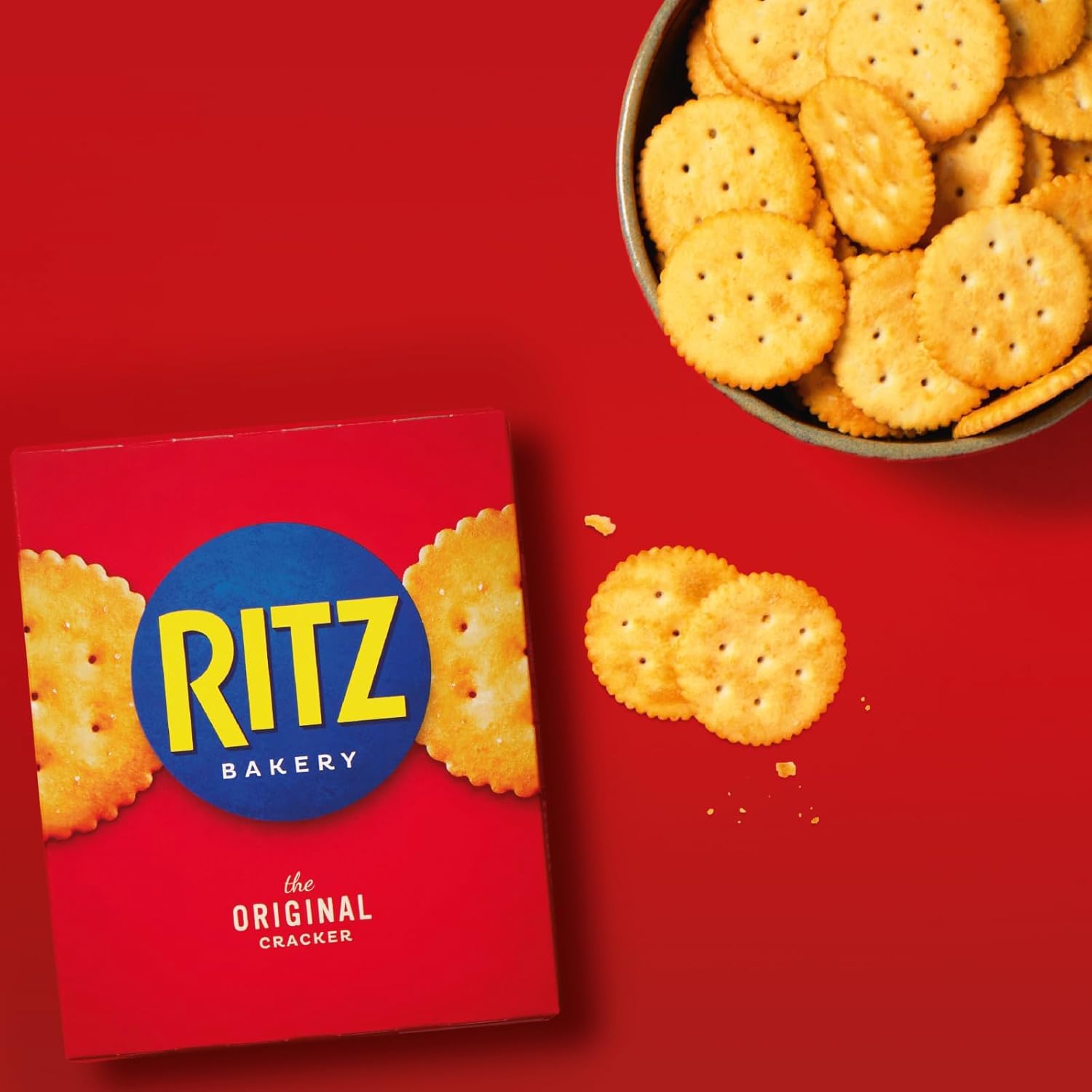 RITZ Cheese Savoury Crackers - Buttery & Crunchy Snack | 140g Box 2