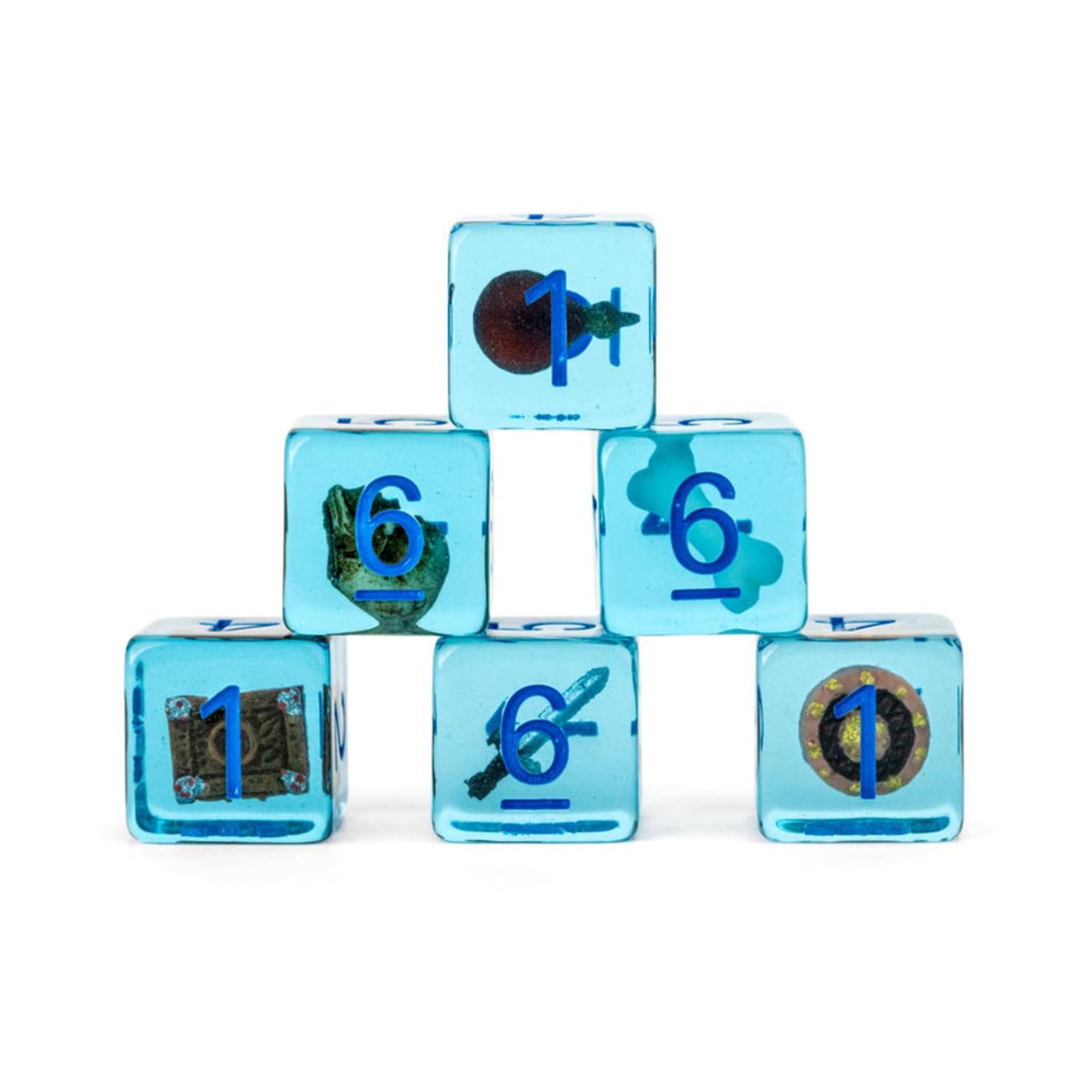 Fanroll Dungeons & Dragons Gelatinous Cube Polyhedral Dice Set 3