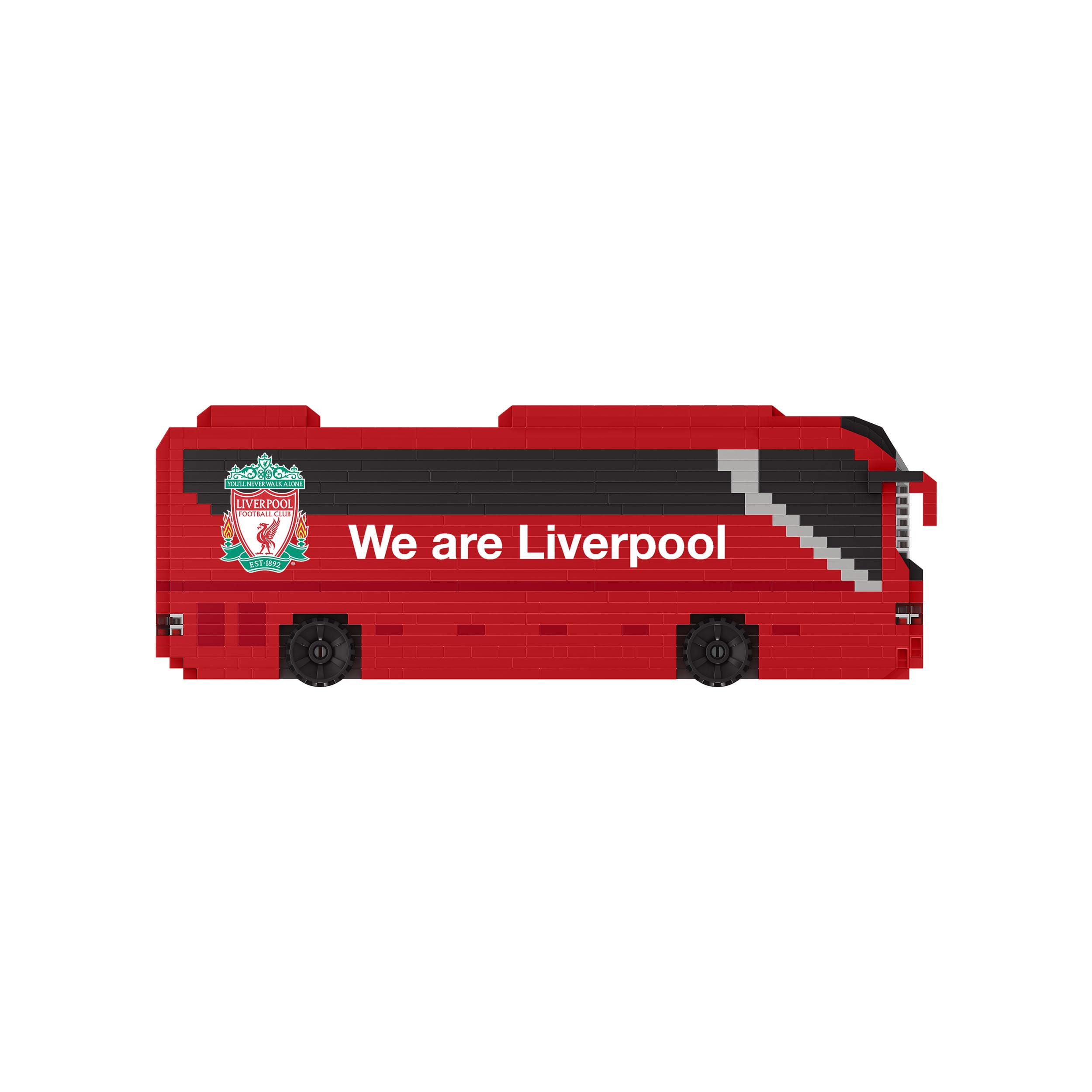 FOCO BRXLZ Liverpool FC Coach Building Set - 1347 Pieces | Ages 12+ | Plastic