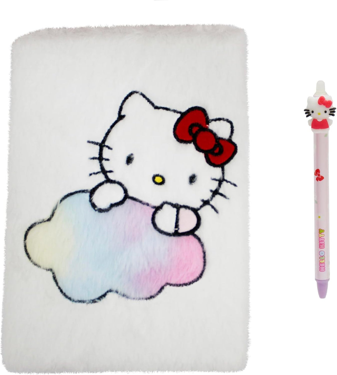 CyP Brands Hello Kitty Plush Notebook Gift Set with Pen (SET37-01HK)