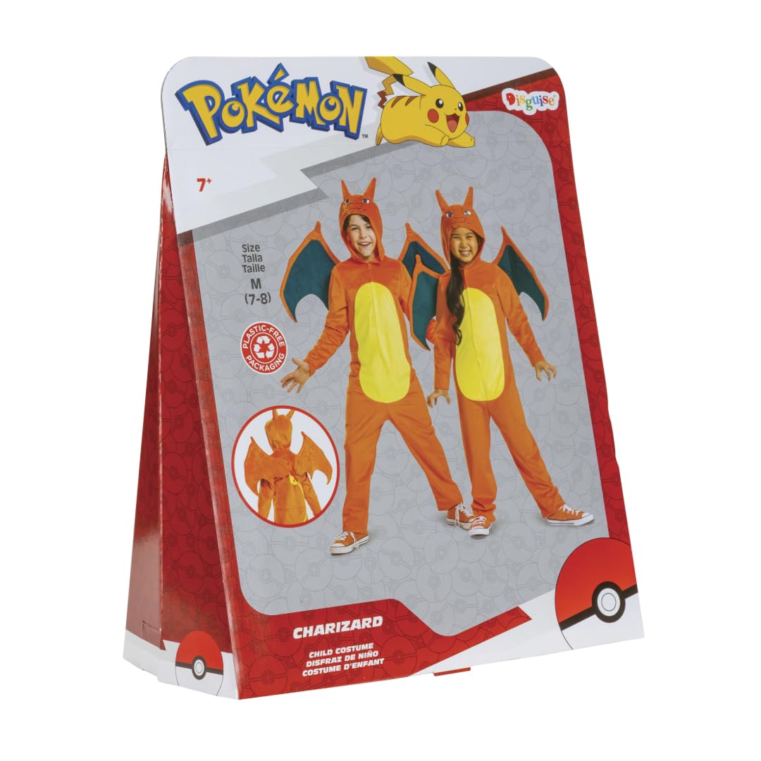 Disguise Pokémon Charizard Jumpsuit Fancy Dress for Kids - Officially Licensed, One Size 4