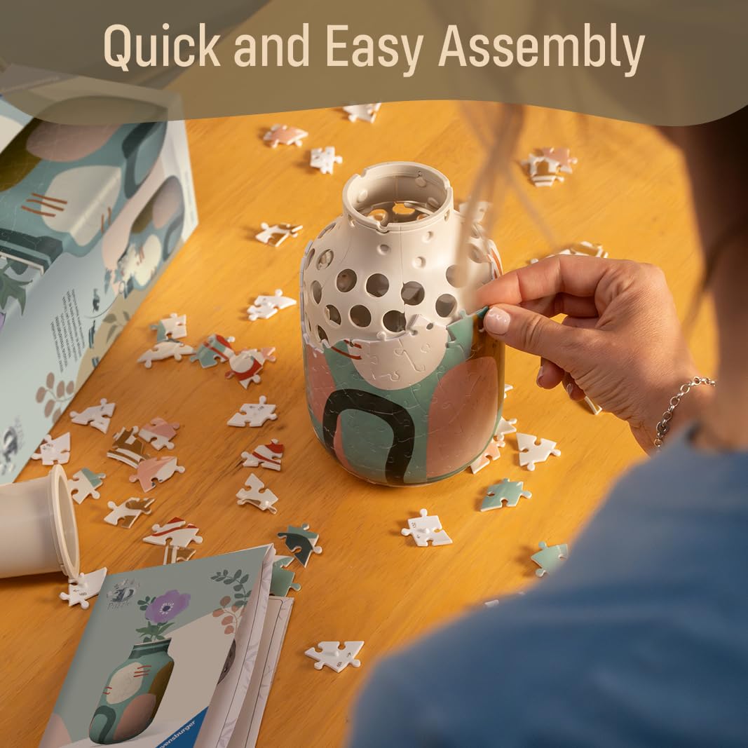 Ravensburger 3D Puzzle Vase - 162 Pieces | Decorative Home Decor | Ages 10+ 6
