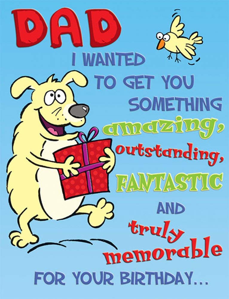 Piccadilly Greetings Humour Birthday Card for Dad | 8 x 6 Inches | Made in the UK