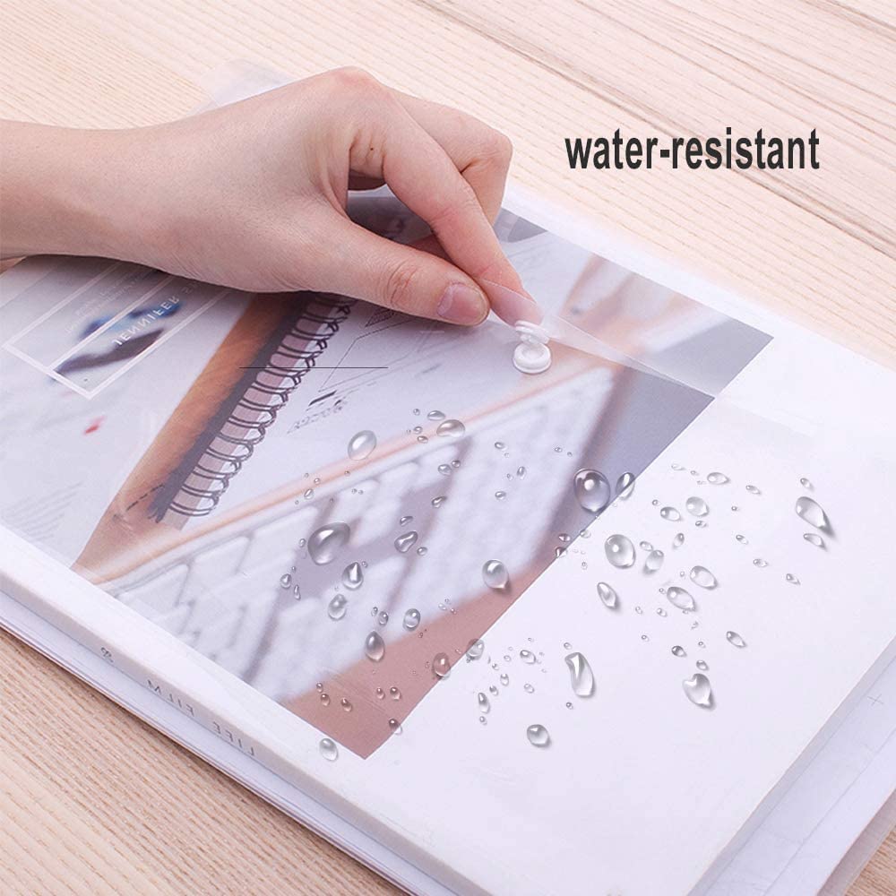 GoodtoU A5 Plastic Wallets Clear Popper Document Folders | 30 Pack | 150 Sheet Capacity 4