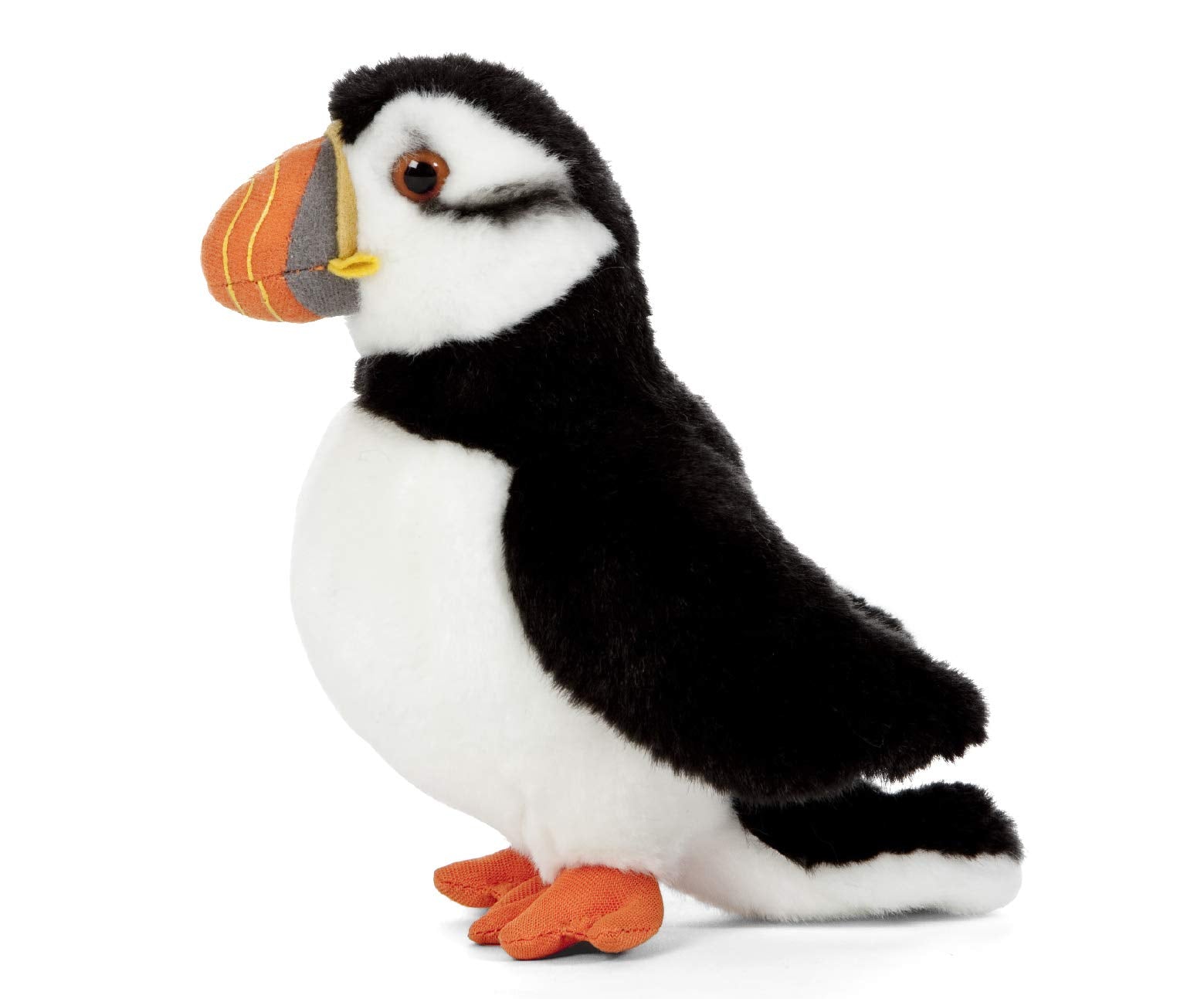 Living Nature Large Puffin Soft Toy - 19cm Realistic Stuffed Animal | Eco-Friendly