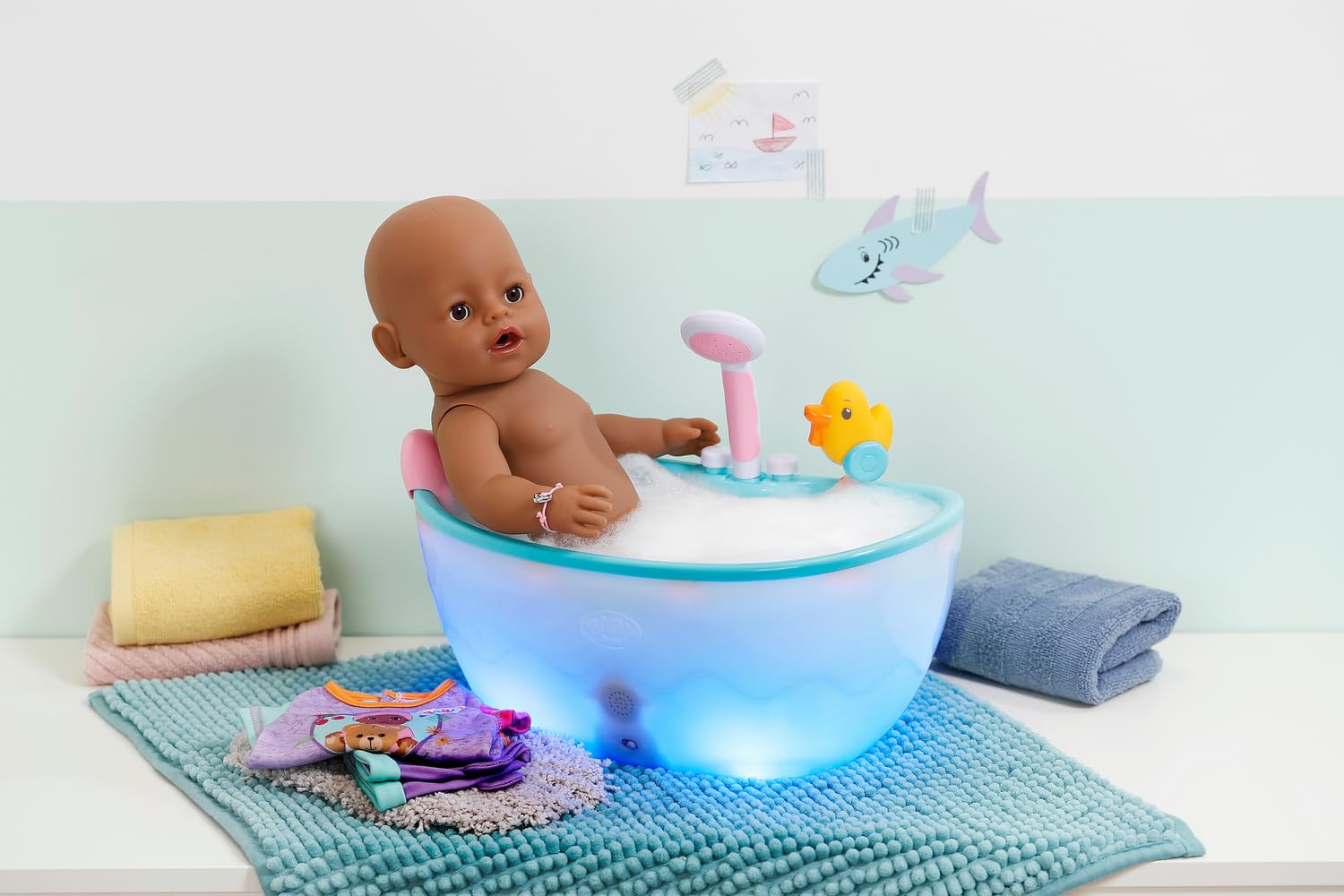 BABY born Eva 43 cm Doll - 10 Lifelike Functions | Multicoloured | Ages 3+ 9