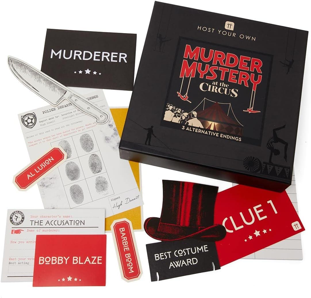 Talking Tables Circus Themed Murder Mystery Game for 5-12 Players 8