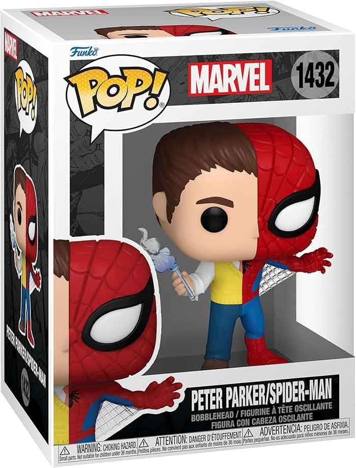 Funko Pop! Marvel: Split - Spider-Man - Spider/Parker Vinyl Figure 1