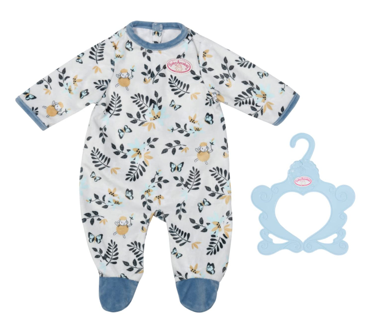 Baby Annabell Blue Romper for 43cm Dolls - Clothing Set with Hanger, Age 3+