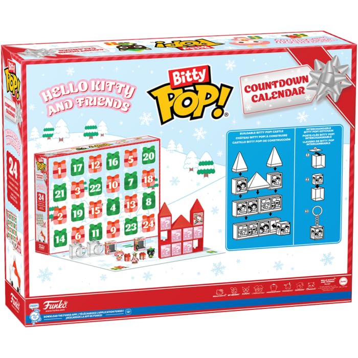 Funko Hello Kitty & Friends Bitty POP! Countdown Calendar - 24 Mini Figures | Christmas Theme | Ages 3+ 3