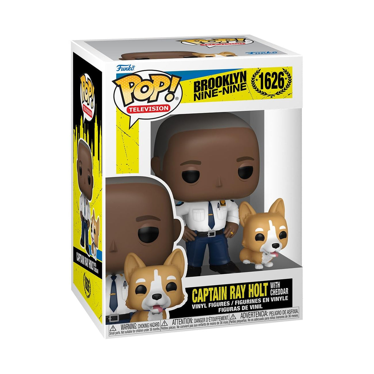 Funko POP! Brooklyn Nine-Nine Captain Holt with Dog Vinyl Figure - 9.5 cm