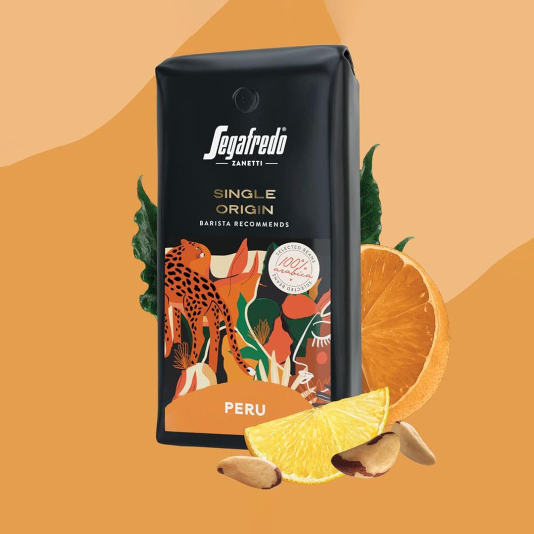 Segafredo Zanetti Single Origin Perù 100% Arabica Coffee Beans - 1kg Whole Bean