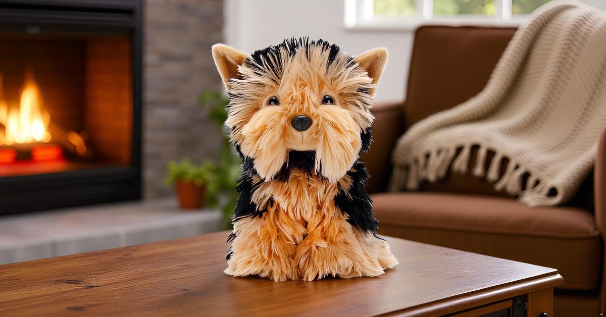 Zappi Co Rob the Yorkshire Terrier Plush Toy Dog - 22cm Stuffed Animal | Recycled Material 8