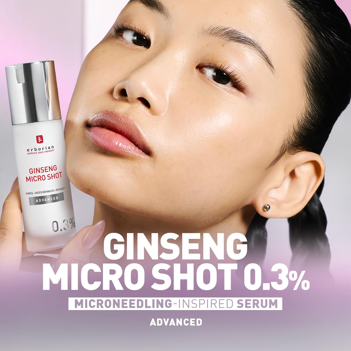 Erborian Ginseng Micro Shot Advanced 0.3% Serum - 10 ml | Anti-Wrinkle & Elasticity