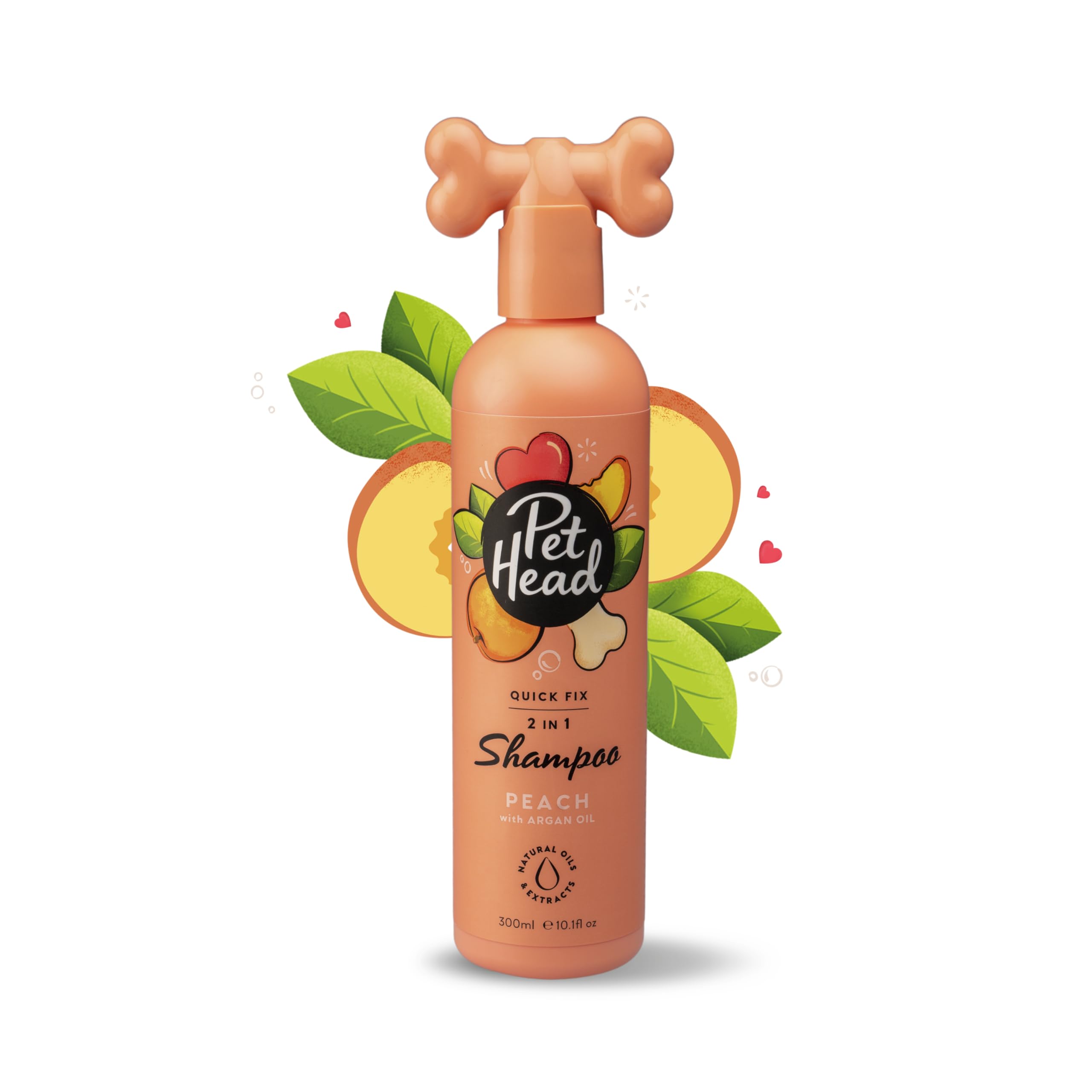 Pet Head Quick Fix 2 in 1 Dog Shampoo and Conditioner - Peach Scent | 300ml