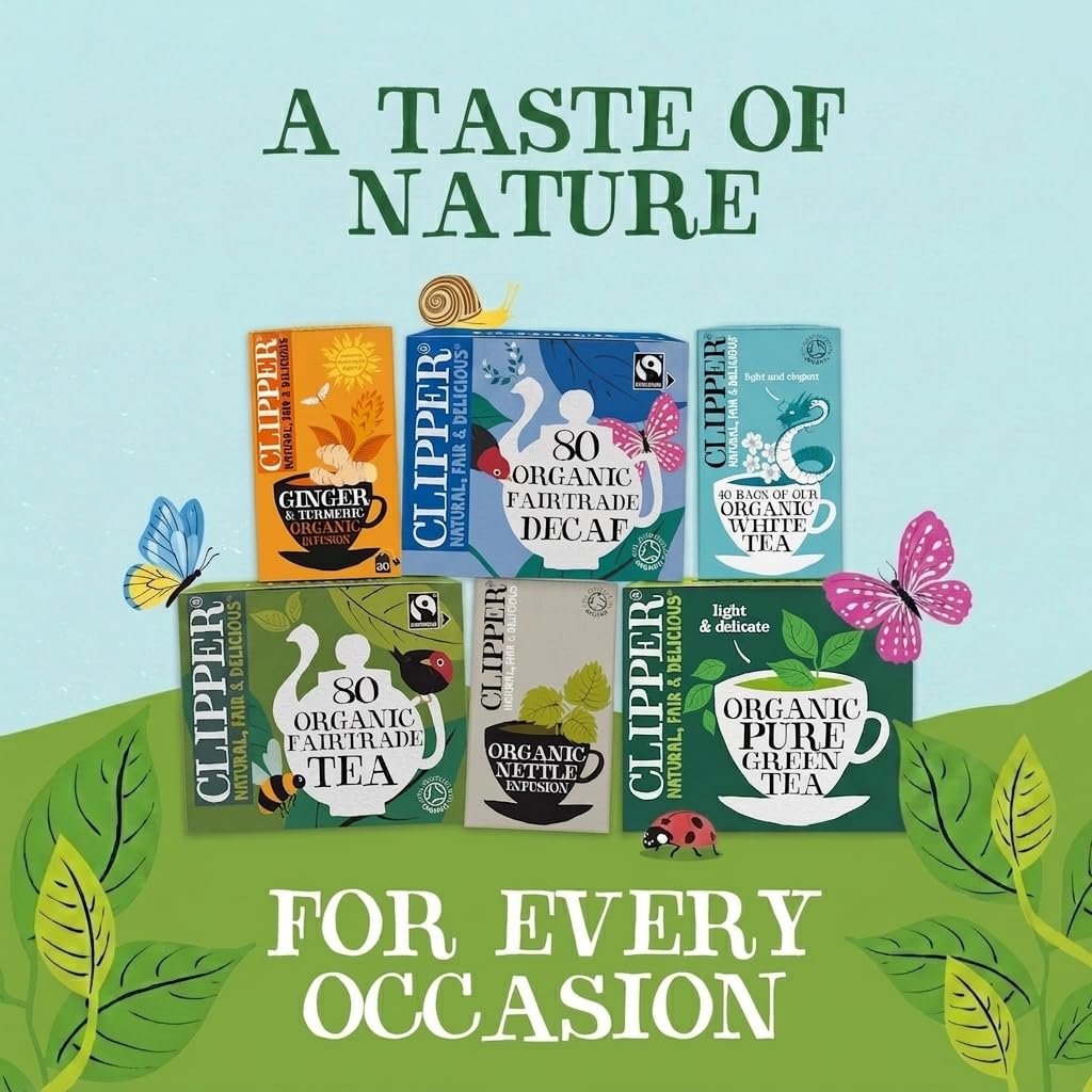 Clipper Natural, Fair & Delicious Organic Earl Grey Tea Bags - 50 Count String & Tag 7