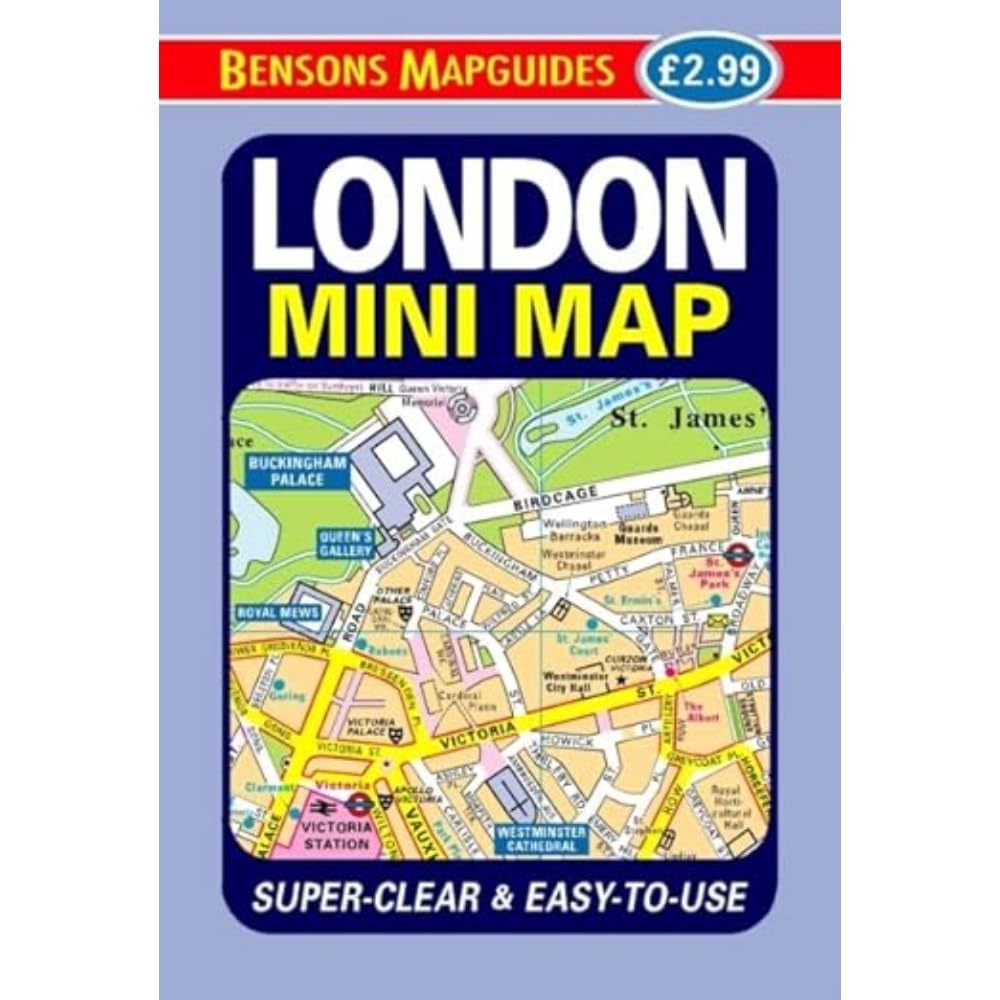 Bensons MapGuides London Mini Map - Folded Map | Full Colour 1