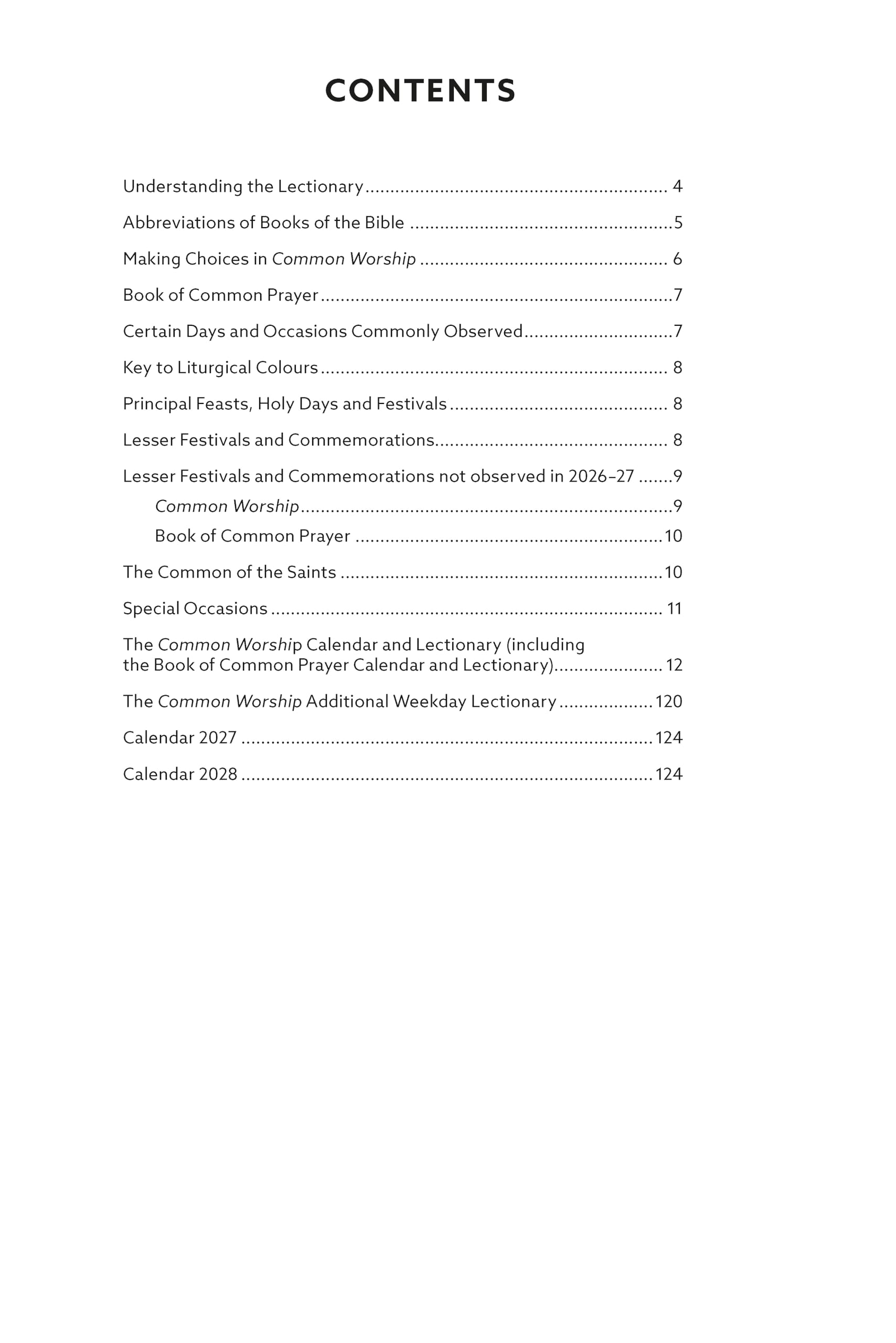 SPCK Common Worship Lectionary 2027: Church of England Liturgical Calendar | Paperback | English