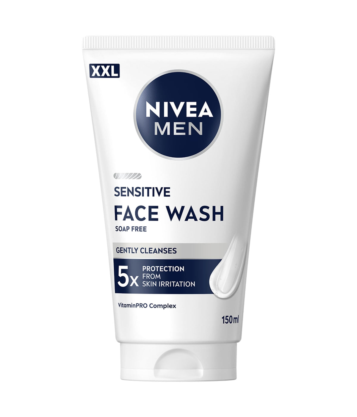 NIVEA MEN Sensitive Face Wash - Soap-Free Formula for Men's Sensitive Skin | 150ml