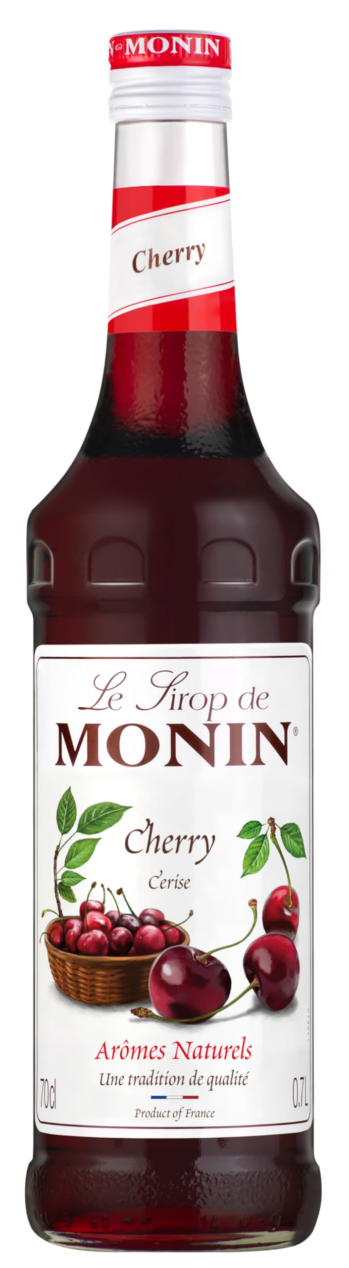 Monin Premium Cherry Syrup - 700ml | Vegan, Natural Flavouring for Cocktails & Mocktails 1