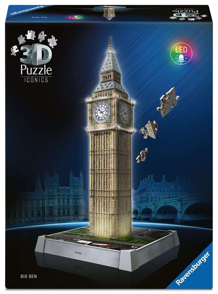 Ravensburger Iconics Big Ben Light-Up 3D Jigsaw Puzzle - 216 Pieces 1