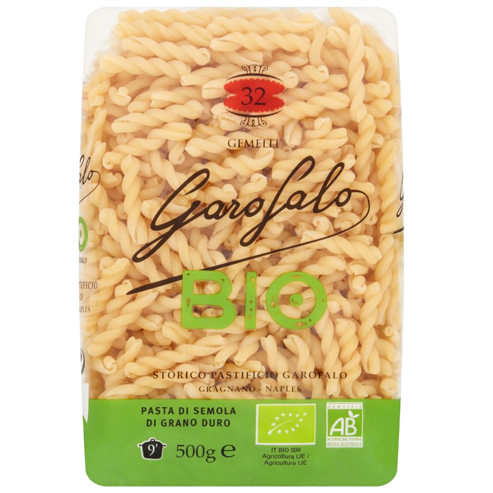 Garofalo Organic Gemelli Pasta - 100% Organic Durum Wheat Semolina | 500g Pack