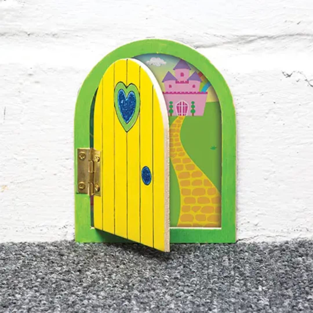 Baker Ross AR220 Wooden Fairy Doors for Kids Crafting | Pack of 4 | 8.5 x 11.5 cm Plywood 5