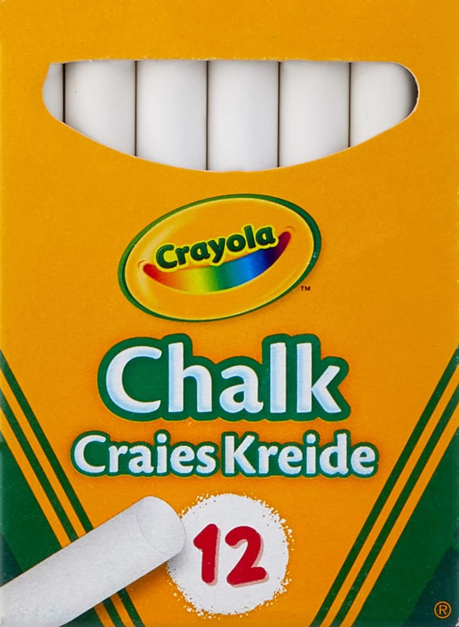 Crayola Anti Dust Chalk - White Chalk (01.0280.10)