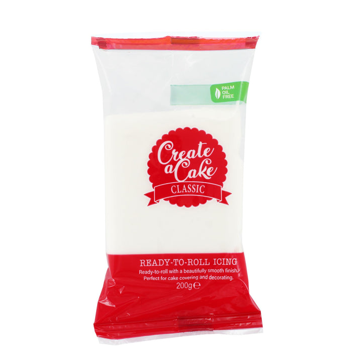Create A Cake - Ready to Roll Icing White Fondant Sugar Paste 200g