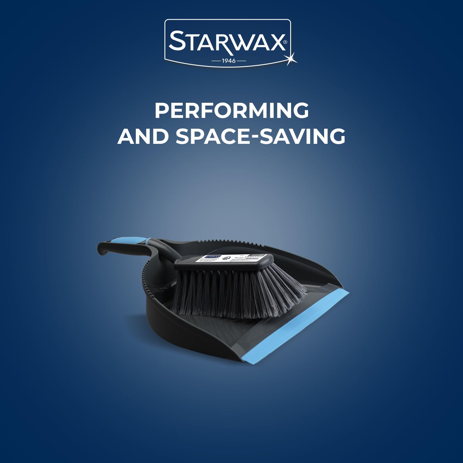 STARWAX Dustpan and Brush Set - Serrated Edges for Small Cleanup Jobs | 33cm Length 5