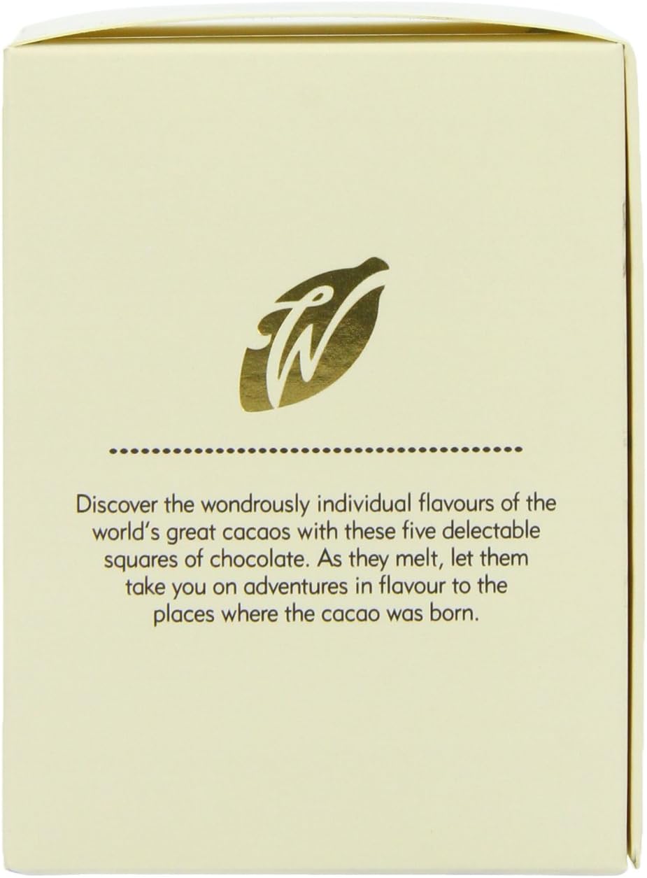 Willie's Cacao 5 Wonders of the World - 5 x 50g Single Estate Dark Chocolate Bars in Gift Box (250g) 5