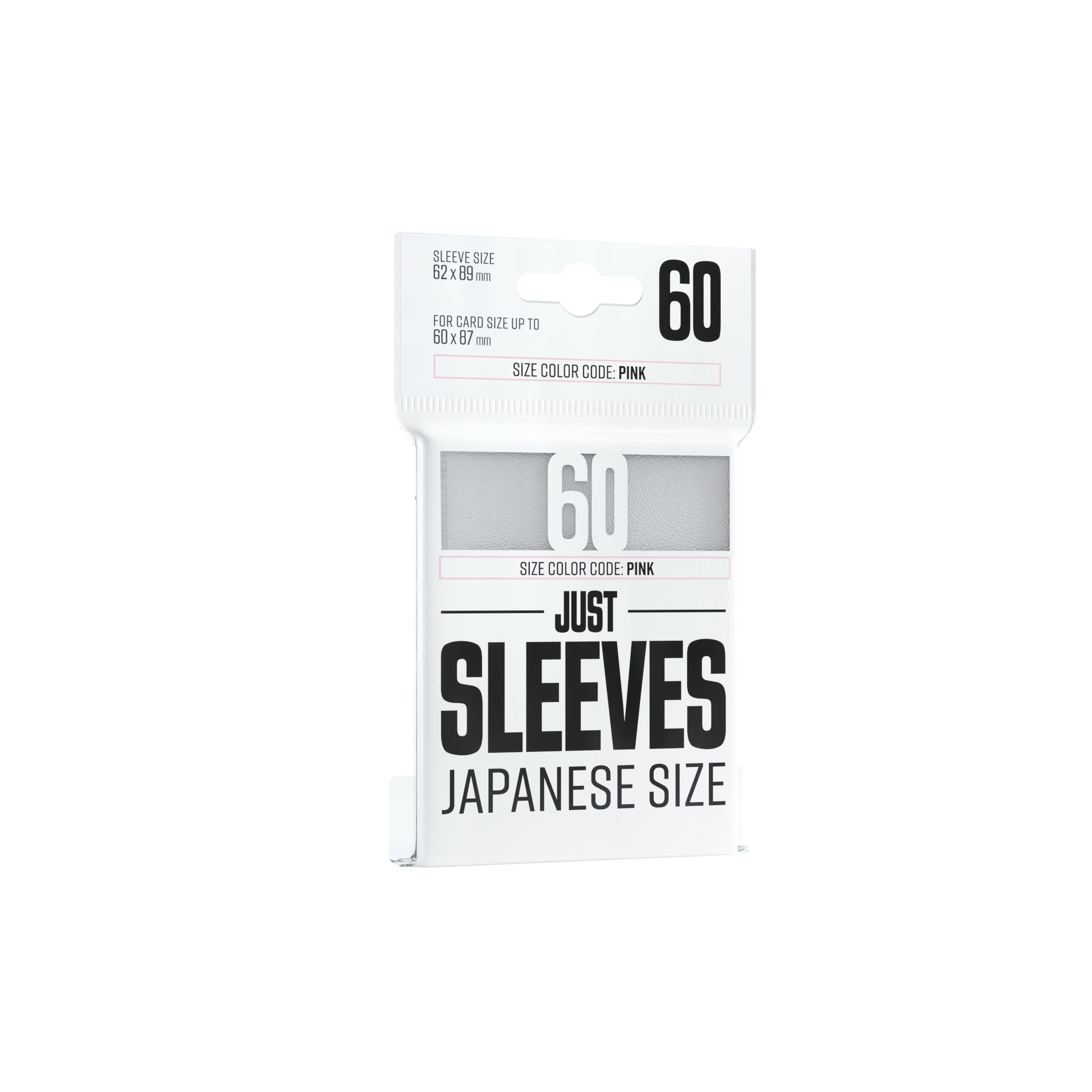 Gamegenic Just Sleeves - Japanese Size, White, 60 Count | Durable Card Protection