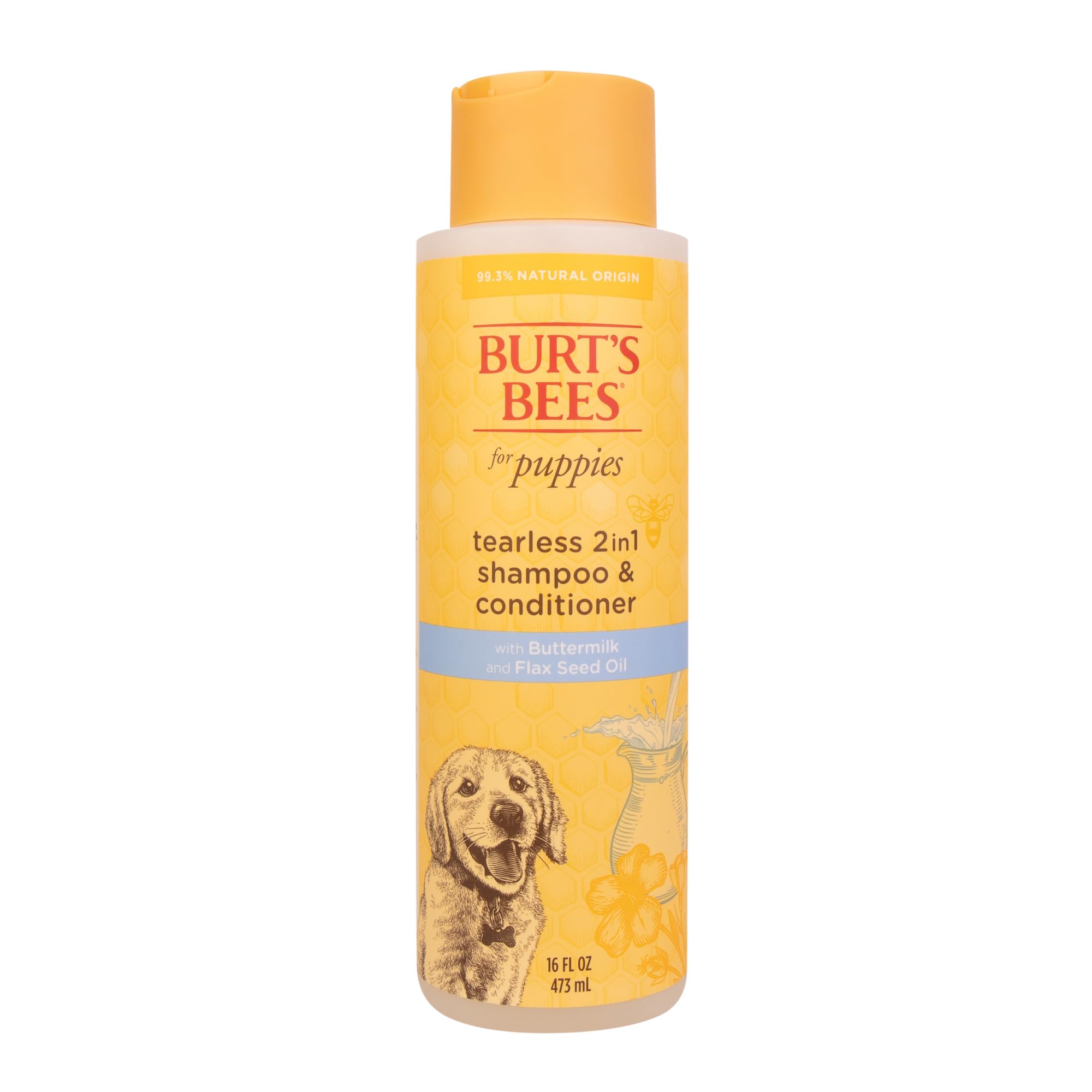 BURT'S BEES FOR PETS Tear Free Puppy Shampoo & Conditioner with Buttermilk | 473 ml