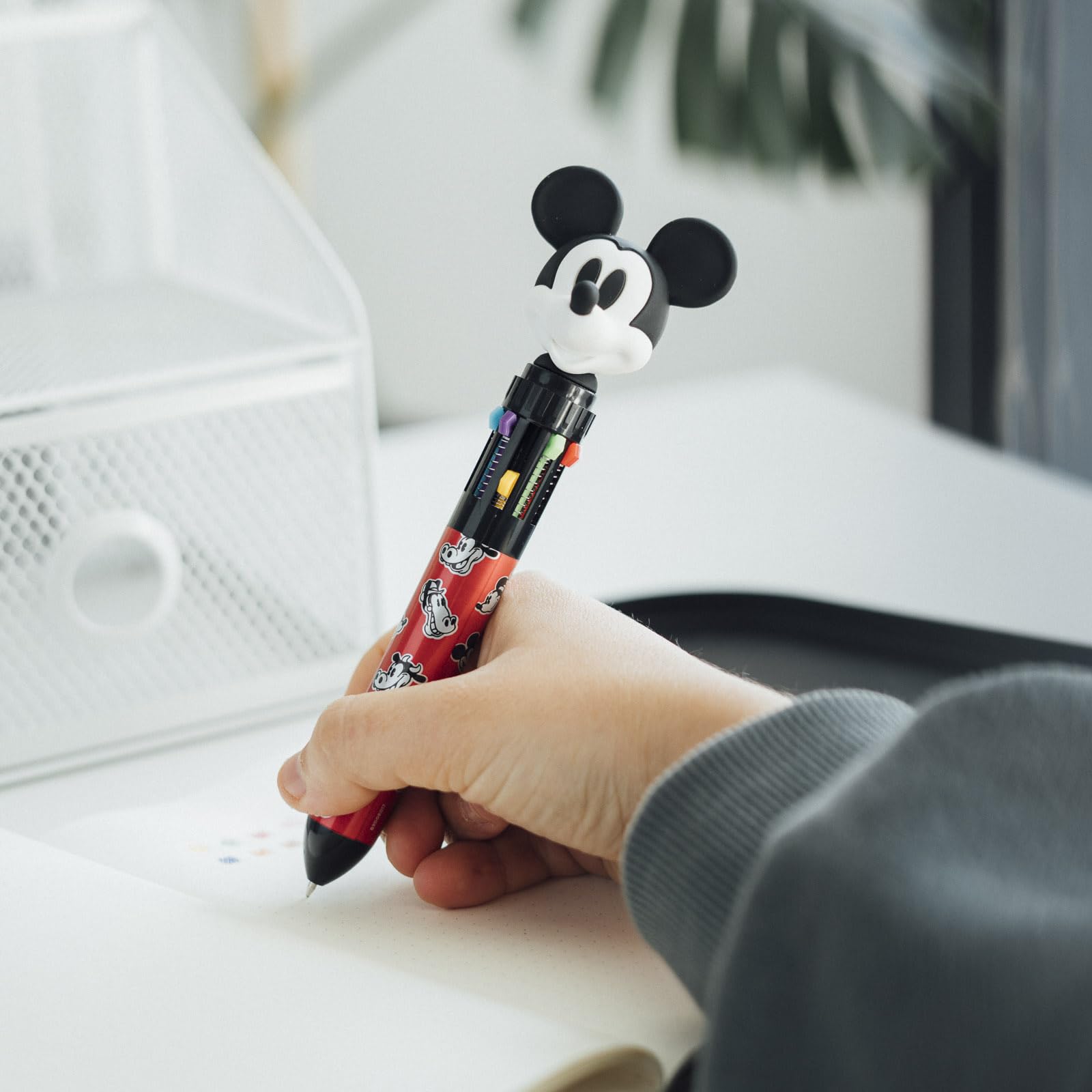 Grupo Erik Disney Mickey Mouse 10-in-1 Retractable Ballpoint Pen | 0.5mm Line Size | 10 Ink Colors 4