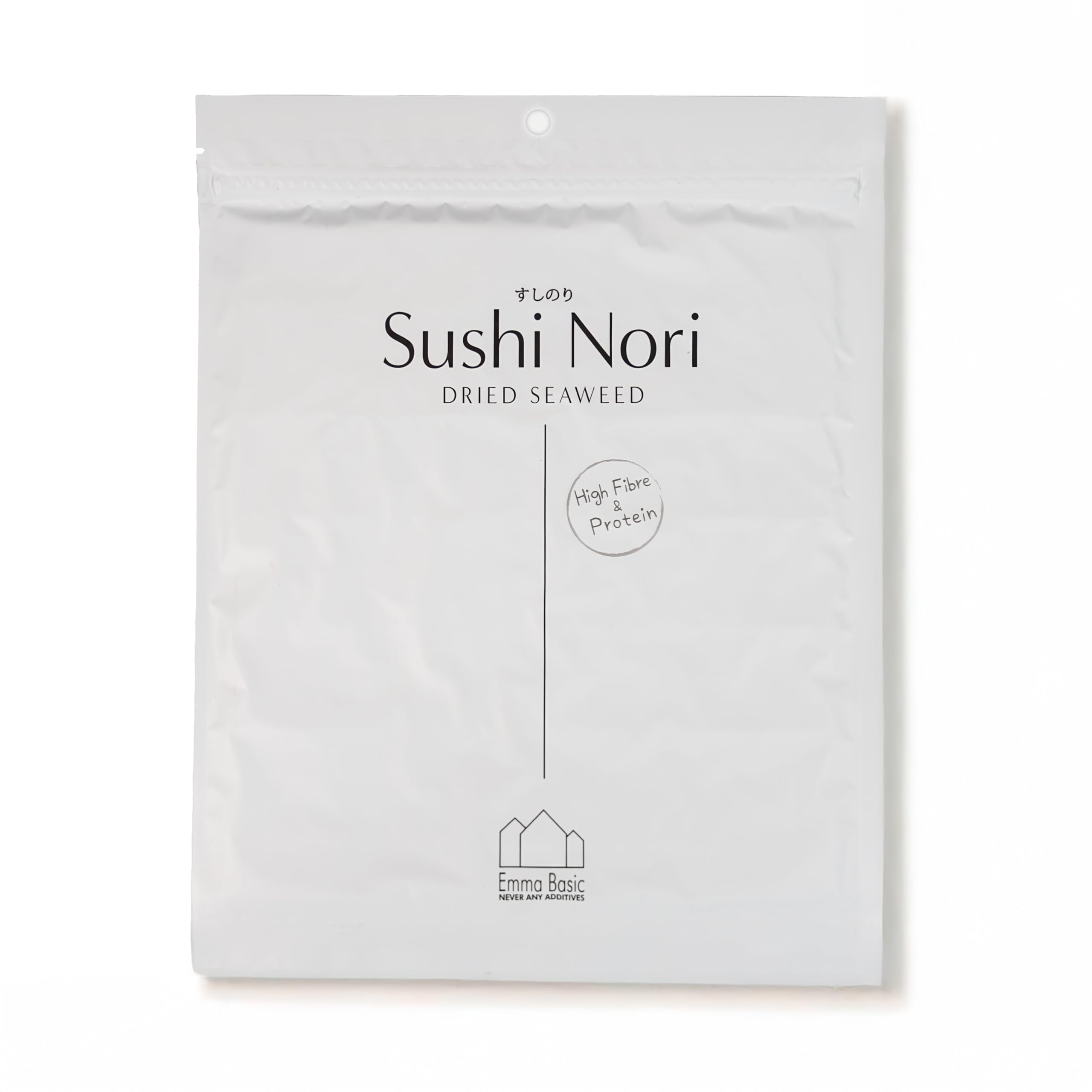 Emma Basic Sushi Nori Seaweed Sheets - Young & Fresh | High Protein (7 Count) 1