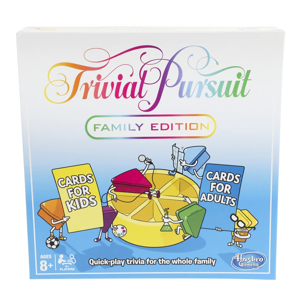 Hasbro Gaming Trivial Pursuit Family Edition Trivia Board Game 1