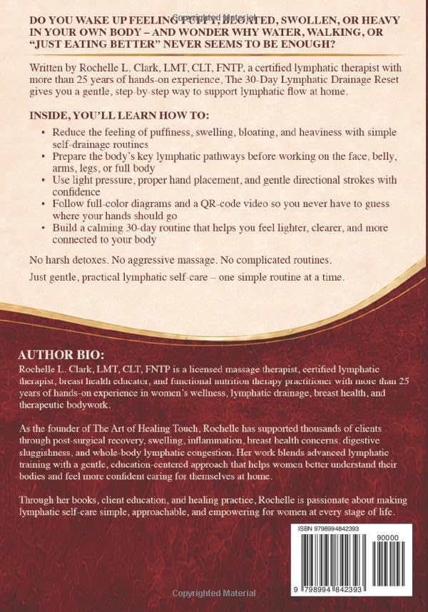 The 30-Day Lymphatic Drainage Reset - Paperback by Rochelle L. Clark