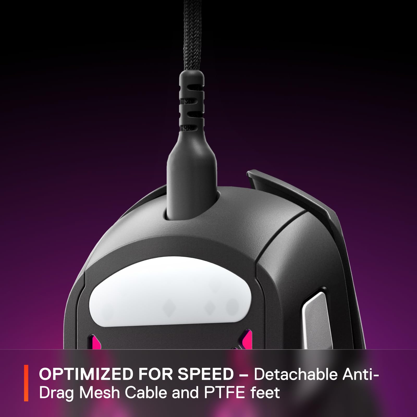 SteelSeries Aerox 5 - Holey RGB Gaming Mouse - Ultra-lightweight Water Resistant Design - 18K DPI TrueMove Air Optical Sensor - 9 Programmable Buttons 2