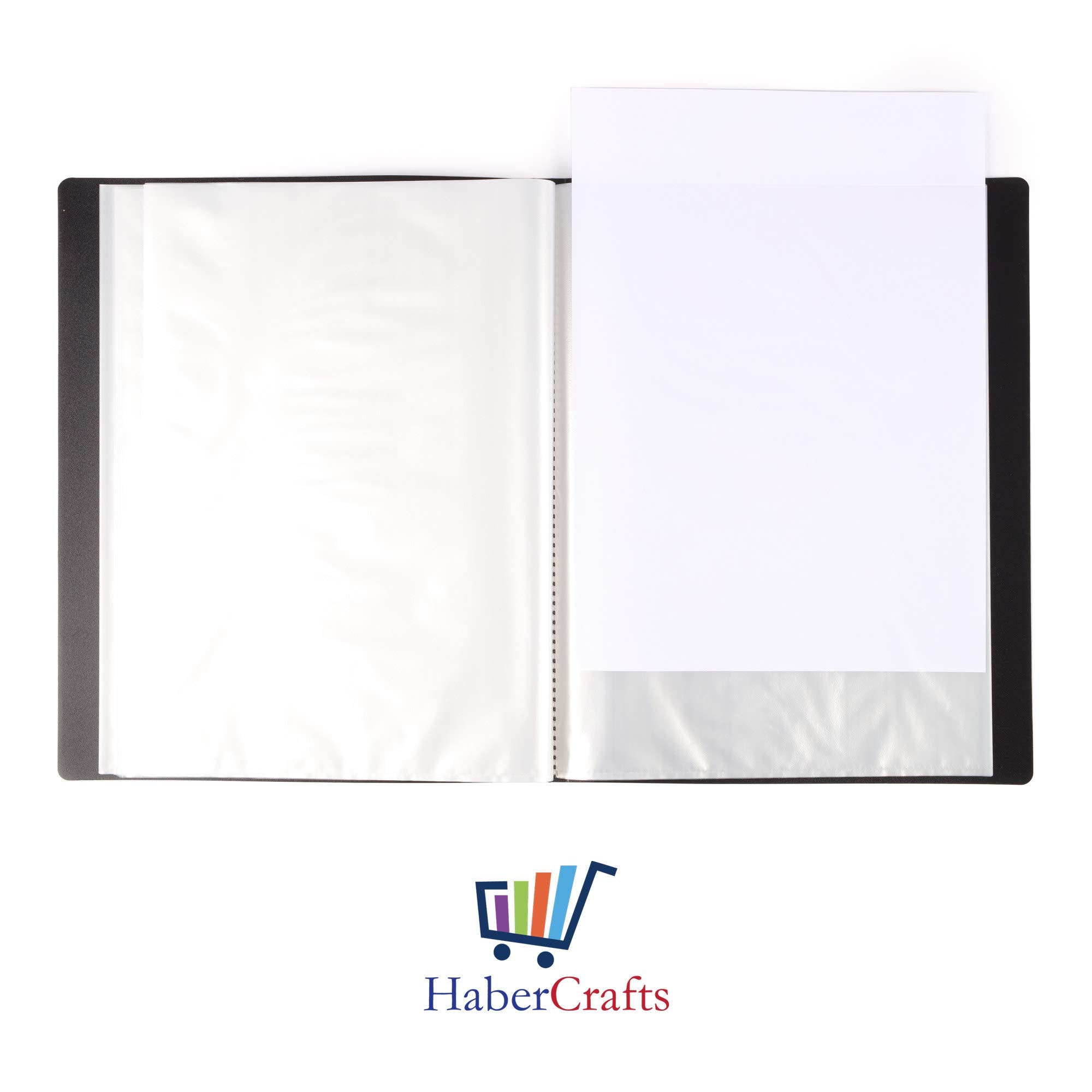 Habercrafts A3 Presentation Folder Display Book - 40 Pockets (80 Views) | Acid Free, Water Repellent 2