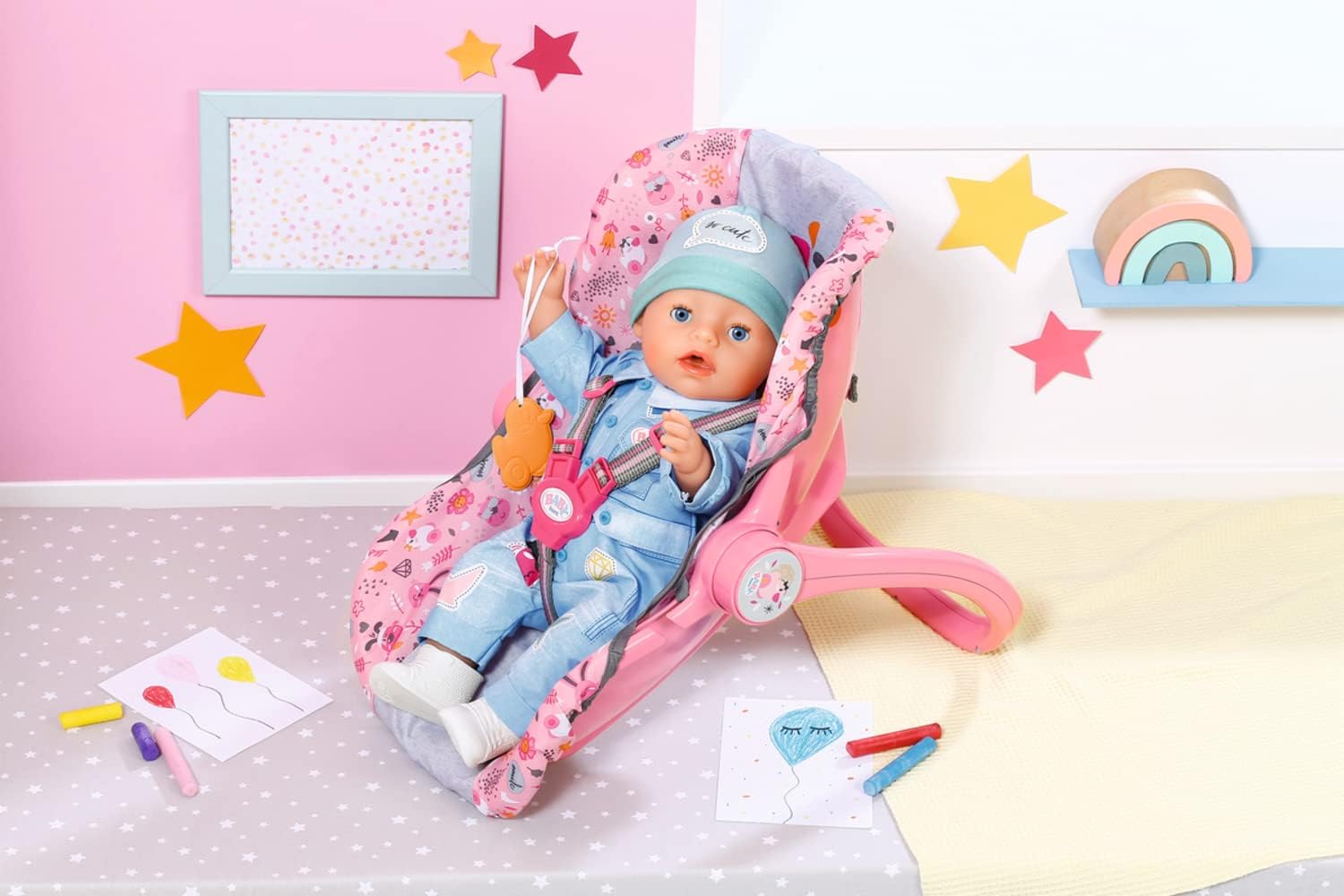 BABY born Comfort Seat 832424 - Multi-Purpose Doll Accessory for Carrying and Playing 2
