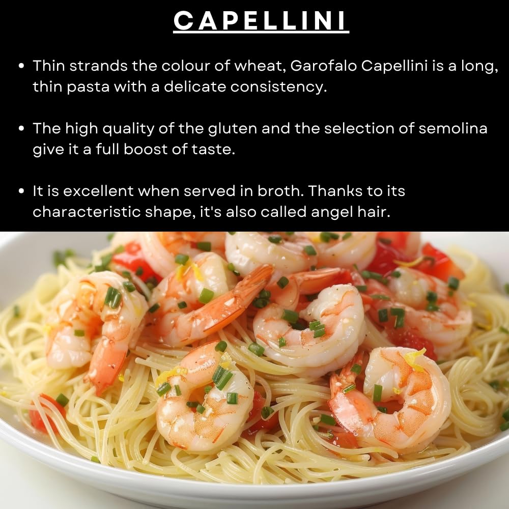 Garofalo Angel Hair Capellini Italian Dried Pasta, 500g