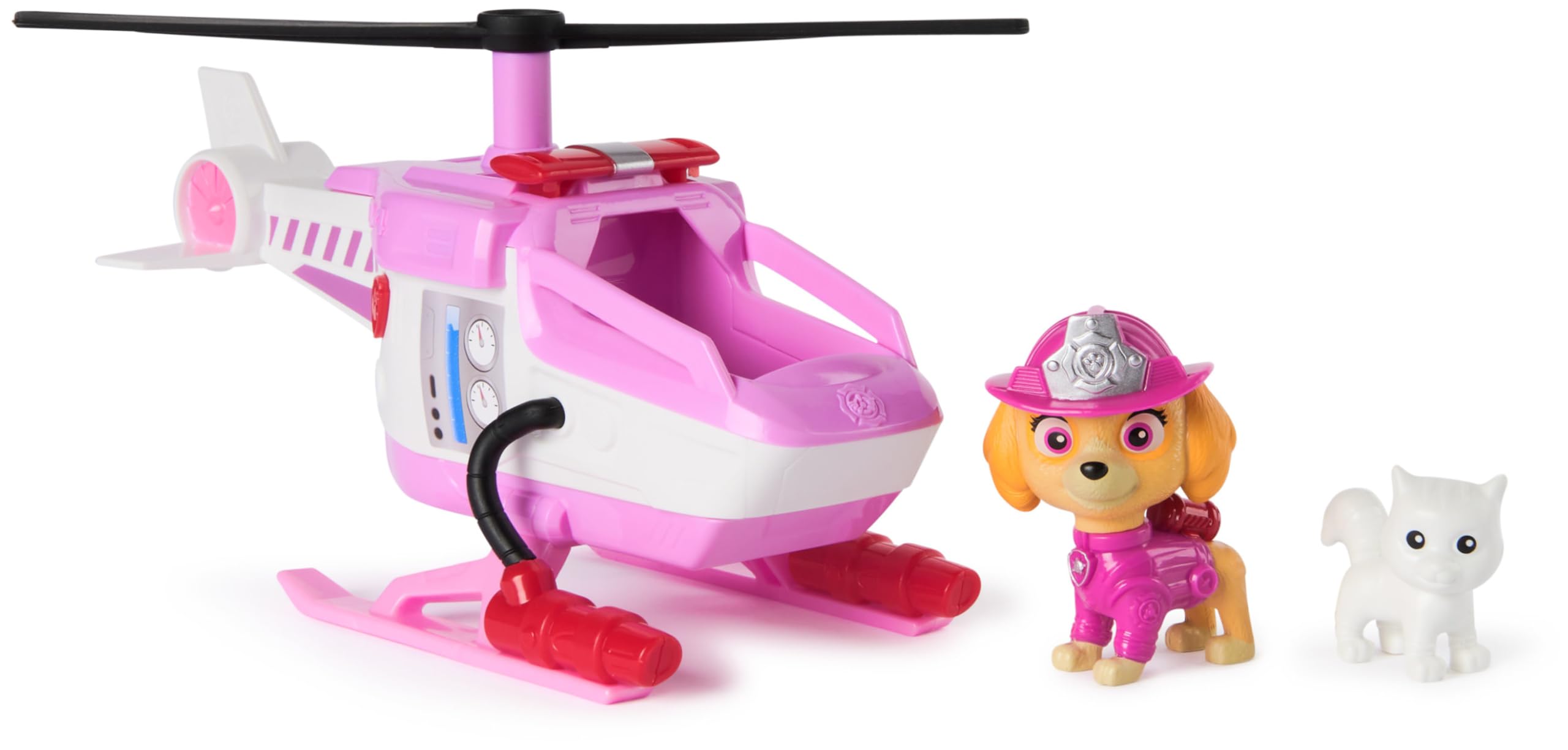 Paw Patrol Skye Rescue Fire Chopper with Action Figure - Firefighter Toy Vehicle for Kids 3+ 2